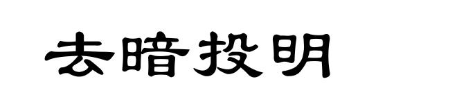 去暗投明