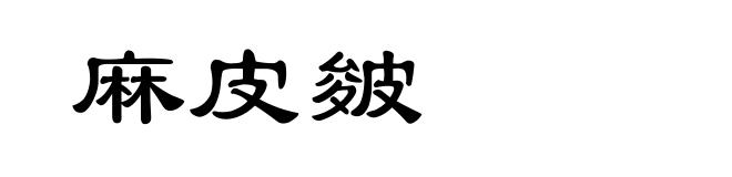 麻皮皴