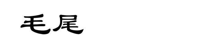 毛尾