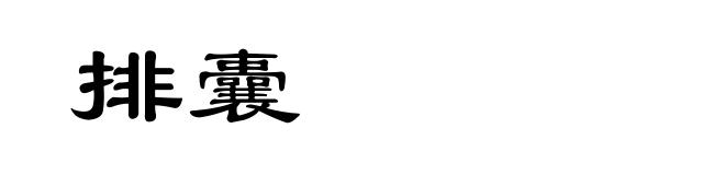排囊