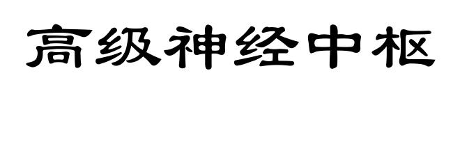高级神经中枢