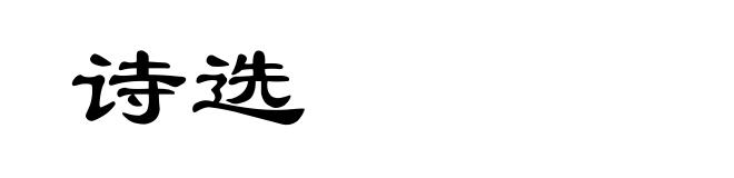 诗选