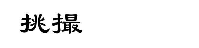 挑撮