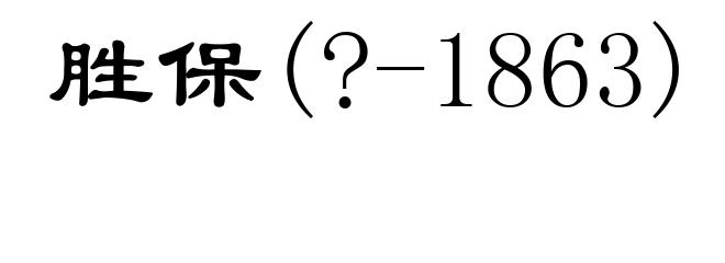 胜保(?-1863)