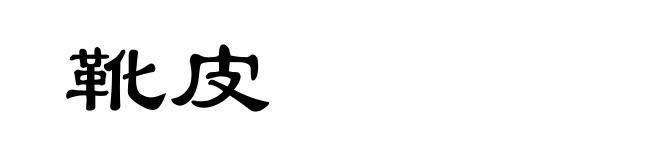 靴皮