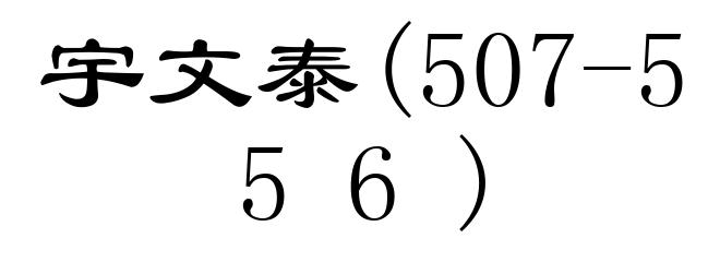 宇文泰(507-556)
