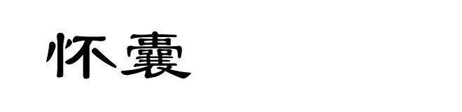 怀囊