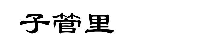 子管里