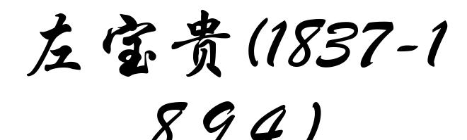 左宝贵(1837-1894)