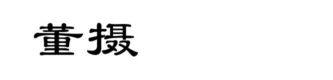 董摄