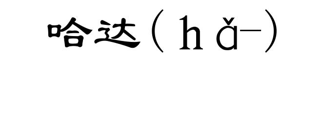哈达(ｈǎ-)