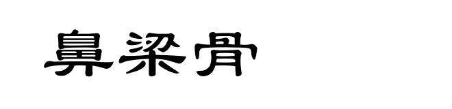 鼻梁骨