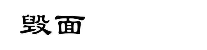 毁面