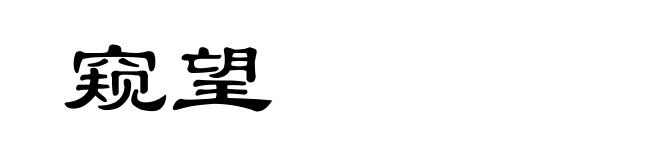 窥望
