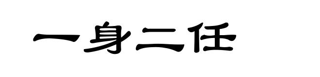 一身二任