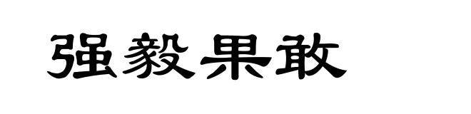 强毅果敢