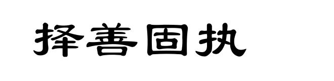 择善固执
