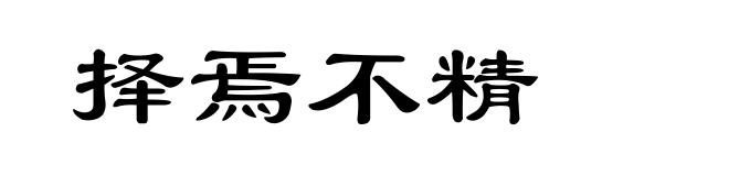 择焉不精
