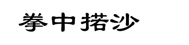 拳中掿沙