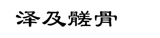 泽及髊骨