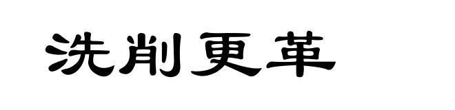 洗削更革