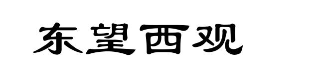 东望西观