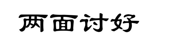 两面讨好