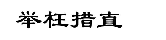 举枉措直