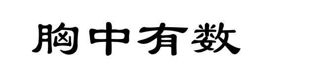 胸中有数