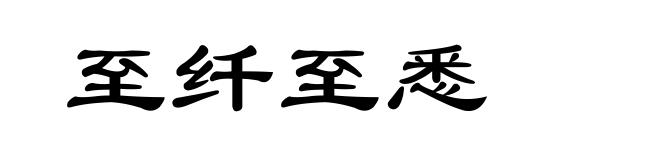 至纤至悉