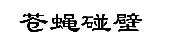 苍蝇碰壁