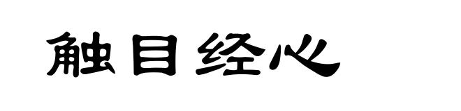 触目经心