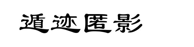 遁迹匿影