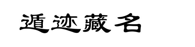 遁迹藏名