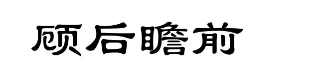 顾后瞻前
