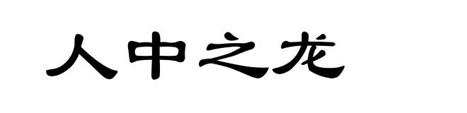 人中之龙