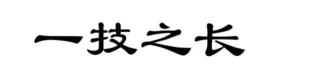 一技之长