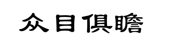 众目俱瞻