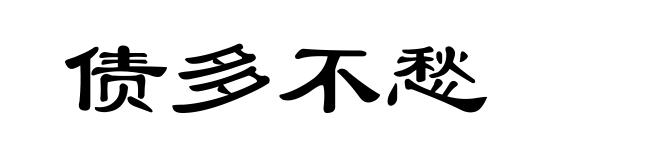 债多不愁
