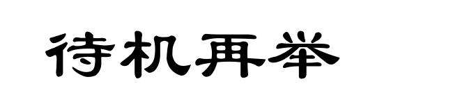 待机再举
