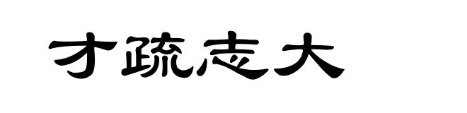 才疏志大