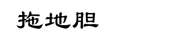 拖地胆