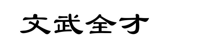 文武全才