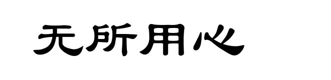 无所用心