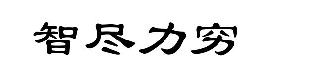 智尽力穷