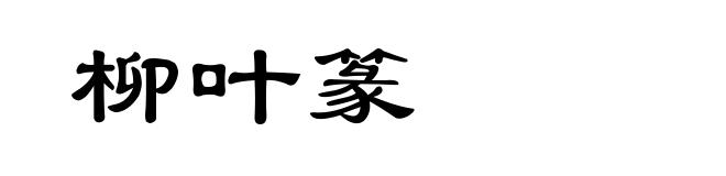 柳叶篆