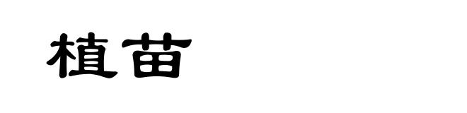 植苗
