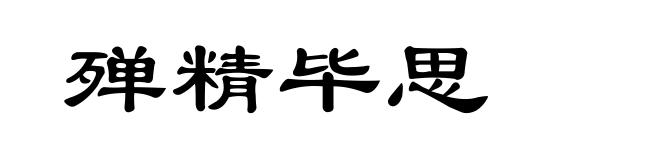 殚精毕思