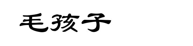 毛孩子