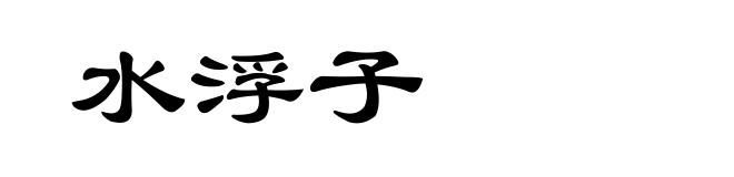 水浮子